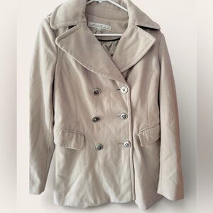 Kenneth Cole Beige Wool Blend Peacoat – Women’s Size 4